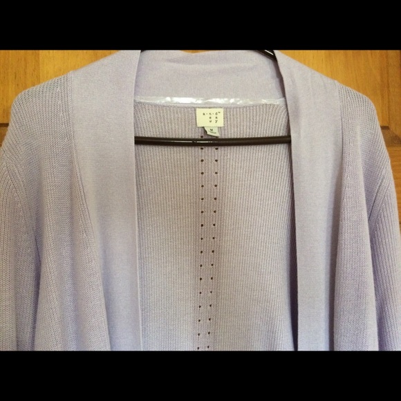 Lavender cardigan sweater - Picture 3 of 5